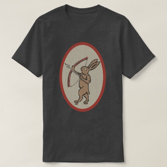 Mittelalterliches Hasen T-Shirt (Design vorne)