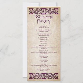 Mittelalterliches Hochzeitsprogramm