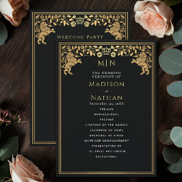 Mittelalterliches Hochzeitsprogramm für Black Roya Programm