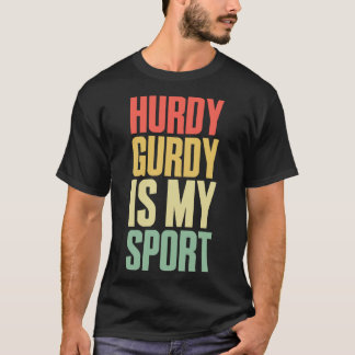 Mittelalterliches Hurdy Gurdy-Sportinstrument T-Shirt