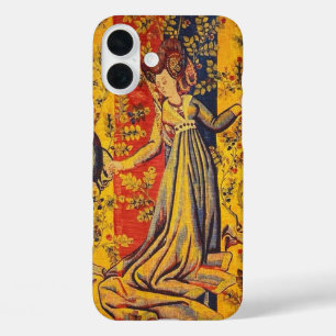Mittelalterliches italienisches Rot Blau Gelb Chin iPhone 16 Plus Hülle