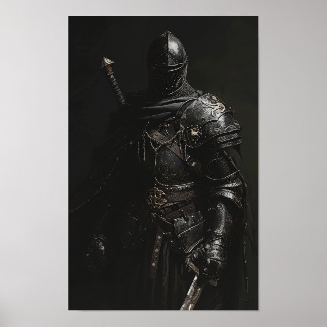 Mittelalterliches Knight Poster Artwork - Grim Dar (Vorne)