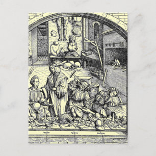 Mittelalterliches Lebenspostkarte Postkarte