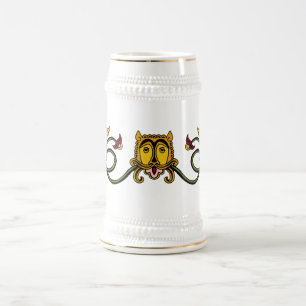 Mittelalterliches Löwendesign Bierglas