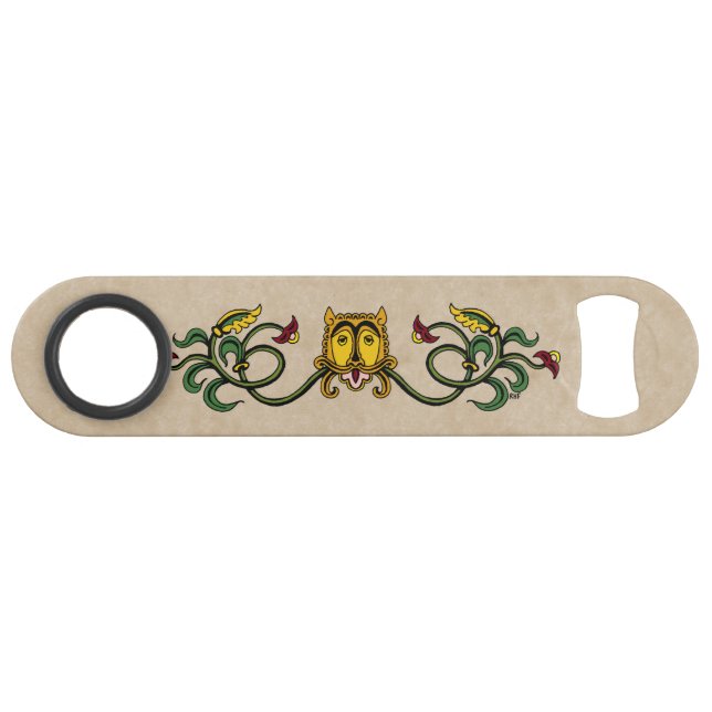 Mittelalterliches Löwendesign Speed Flaschenöffner (Vorderseite (Horizontal))