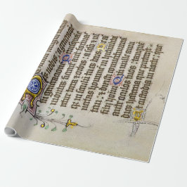 mittelalterliches Manuskript Geschenkpapier