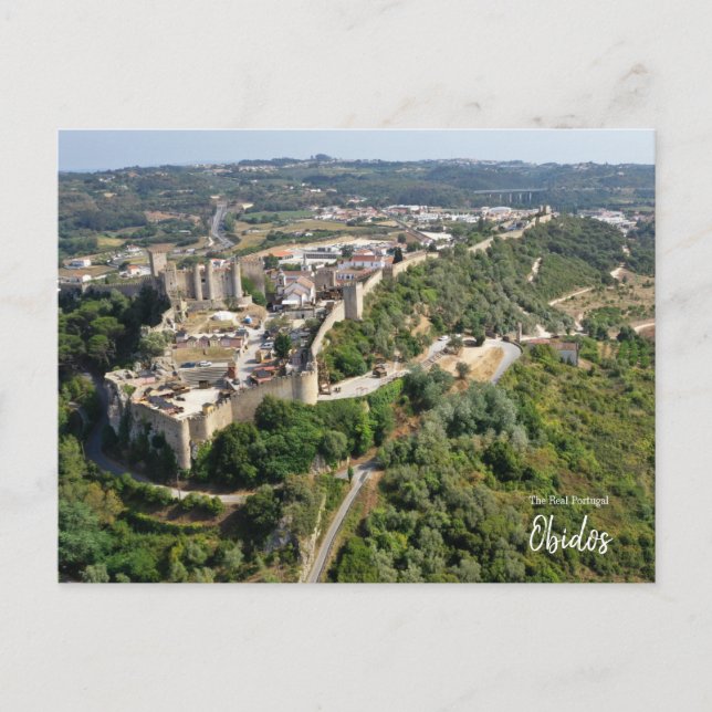 Mittelalterliches Obidos Portugal Postkarte (Vorderseite)