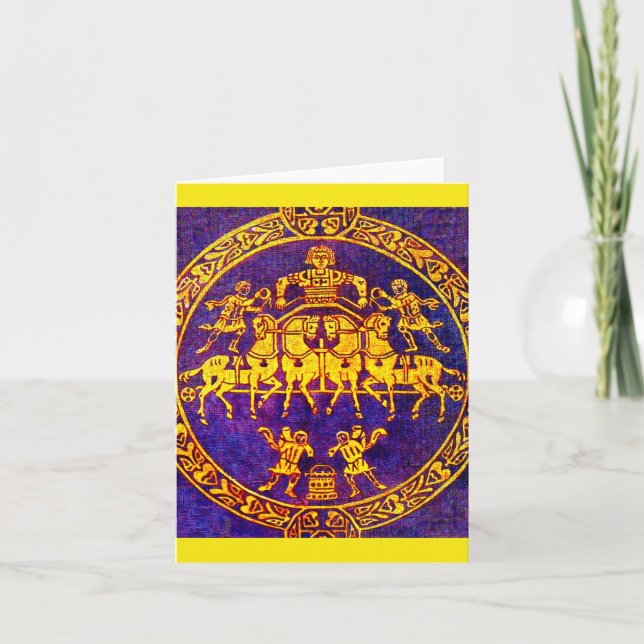 Mittelalterliches Pferd und Soldaten des 12. Jahrh (Vorderseite)