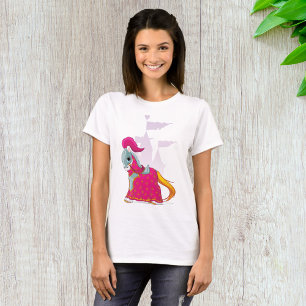 Mittelalterliches Ritterpferd in Fantasy-Rüstung T-Shirt