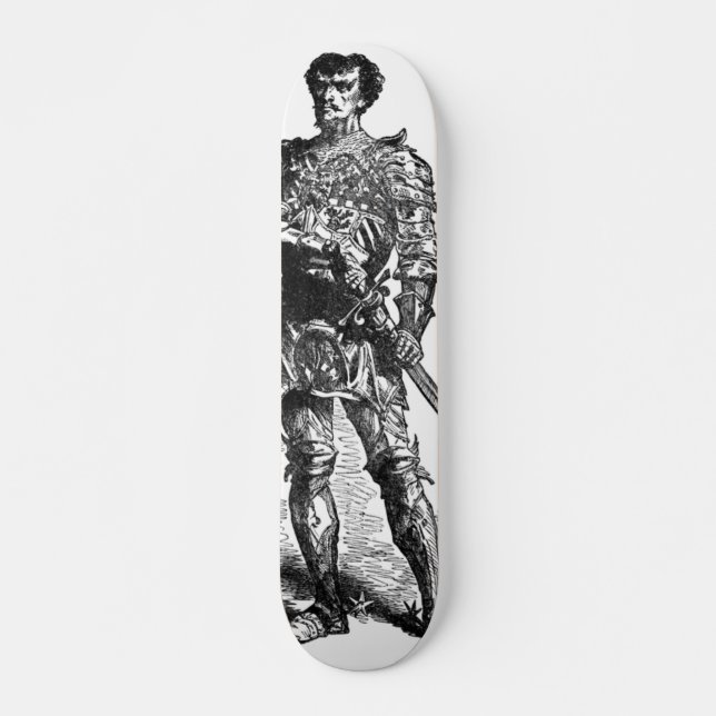 Mittelalterliches Ritterskateboard Skateboard (Vorne)