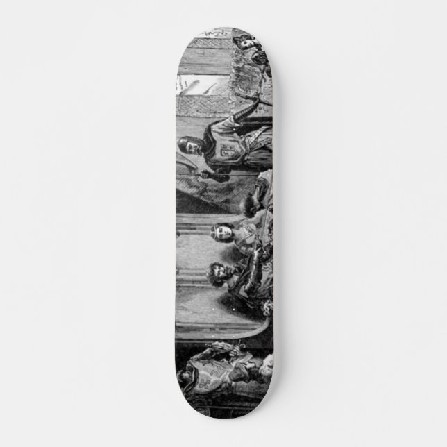 Mittelalterliches Ritterskateboard Skateboard (Vorne)