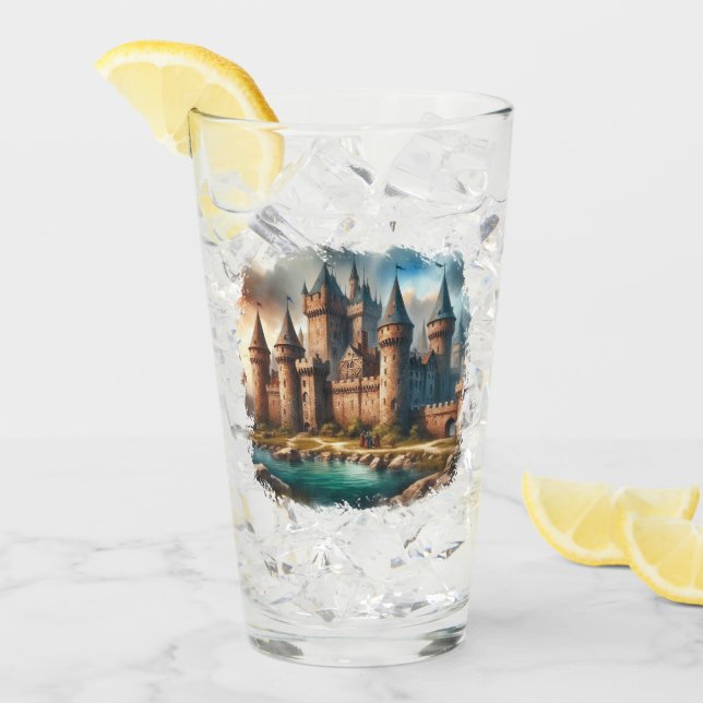 Mittelalterliches Schloss am Lago Maggiore Glas (Vorderseite Ice)