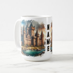 Mittelalterliches Schloss am Lago Maggiore Kaffeetasse