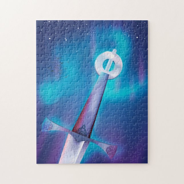 Mittelalterliches Schwert Puzzle (Vertikal)