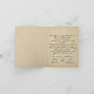 Mittelalterliches Scroll Wax Siegel Hochzeit Danke