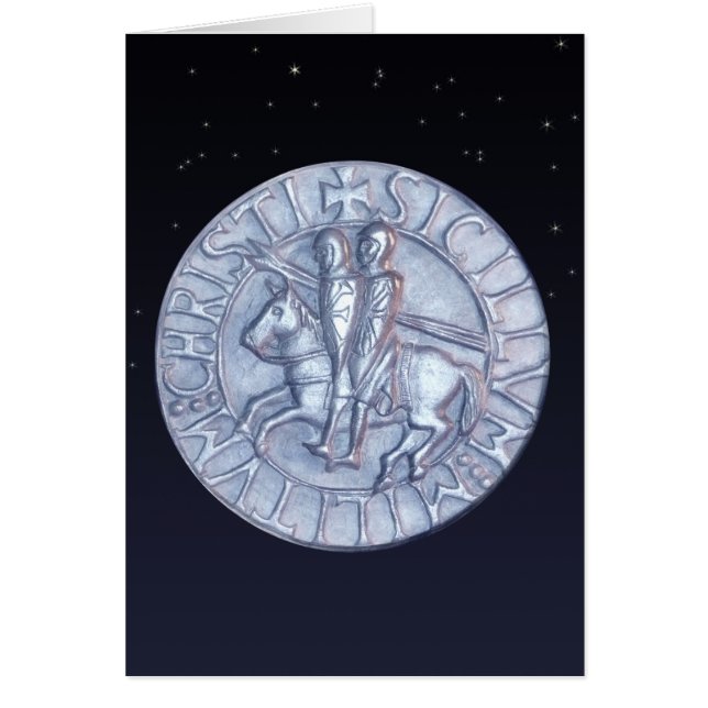 Mittelalterliches Siegel der Tempelritter (Vorne)