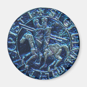 Mittelalterliches Siegel der Tempelritter Magnet