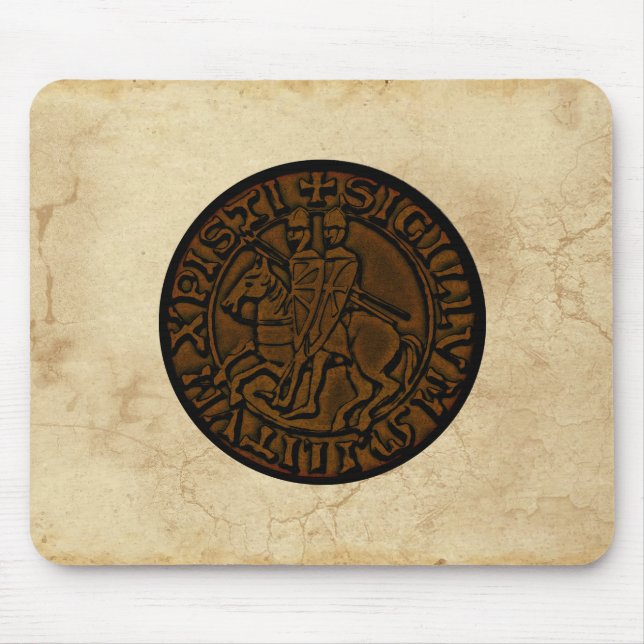 Mittelalterliches Siegel der Tempelritter Mousepad (Vorne)