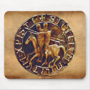 Mittelalterliches Siegel der Tempelritter Mousepad