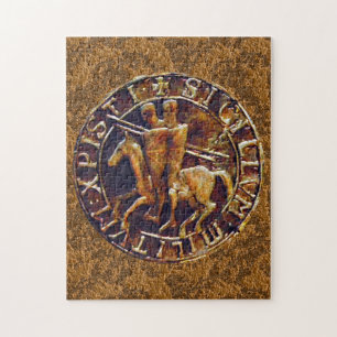 Mittelalterliches Siegel der Tempelritter Puzzle