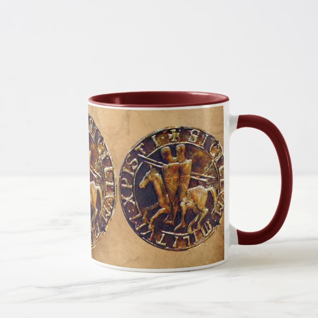 Mittelalterliches Siegel der Tempelritter Tasse (Rechts)