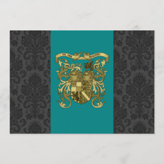 Mittelalterliches Wappen Wedding Einladungen