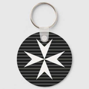Mittelalterliches Weißkreuz Order of St John (UK Schlüsselanhänger