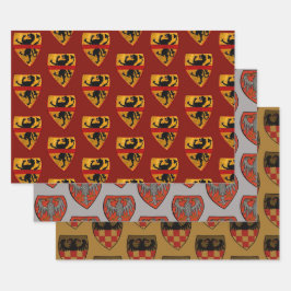 mittelalterliches Wrackpapier Geschenkpapier Set