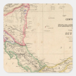 Mittelamerika 9 quadratischer aufkleber