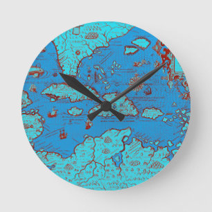 Mittelamerika ("Amerika Occidentalis ") Runde Wanduhr