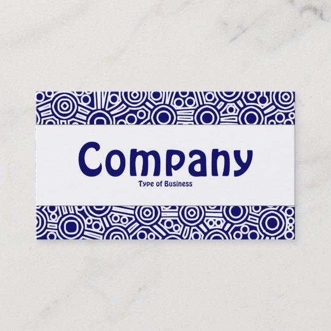 Mittelband - Alien Circuits II - Dunkelblau Visitenkarte (Vorderseite)
