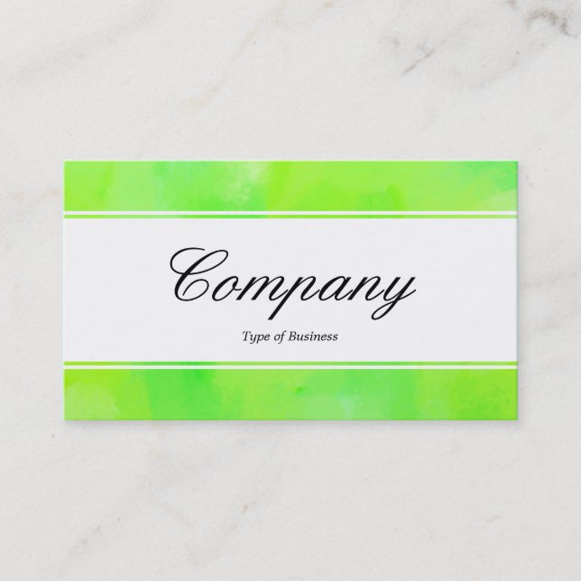 Mittelband (eingekeilt) - Script - Painted Green I Visitenkarte (Vorderseite)