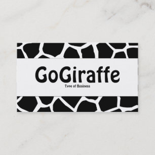 Mittelband - GoGiraffe - Schwarzes u. Weiß Visitenkarte