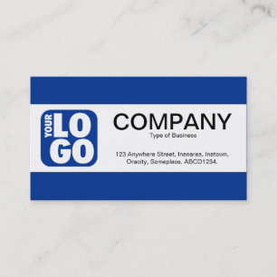 Mittelband (Logo) - Blau 013392 Visitenkarte