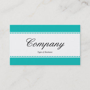 Mittelband (Scalloped) - Aqua Blue (0ABAB5) Visitenkarte