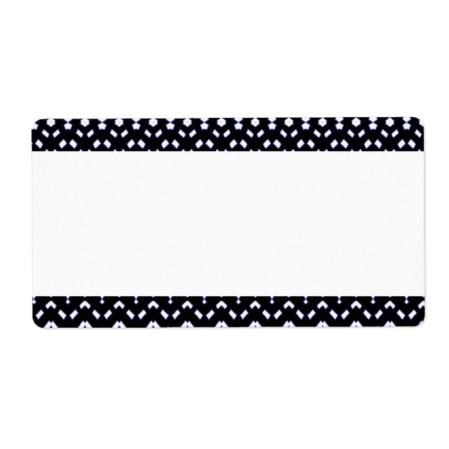 Mittelband - Schwarz-Weiß-Muster (Vorne)