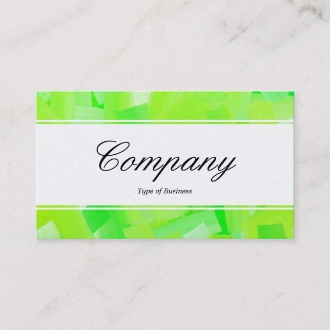 Mittelband (umgeben) - Script - Painted Green Visitenkarte (Vorderseite)