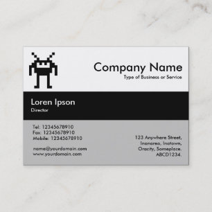 Mittelbandfarben - Schwarz - Nanobot Visitenkarte