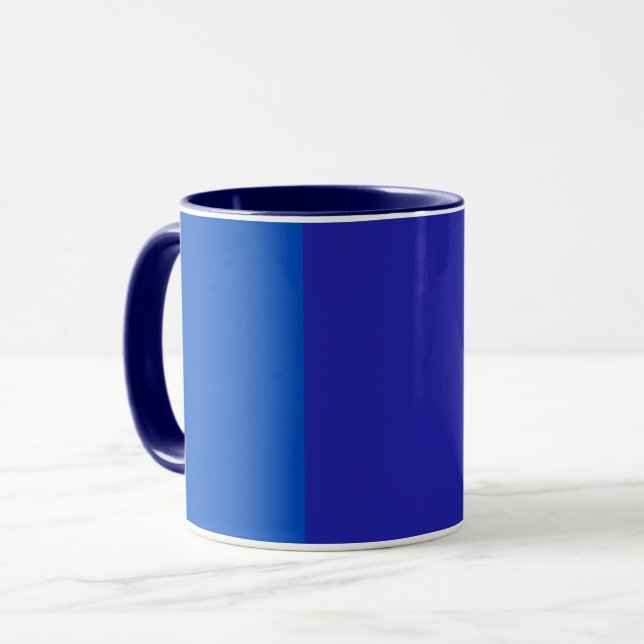 Mittelblau - stark blau - grau-blau tasse (Vorderseite Links)