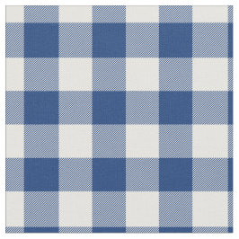 Mittelblau und weiß kariert stoff