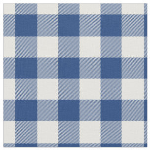 Mittelblau und weiß kariert stoff