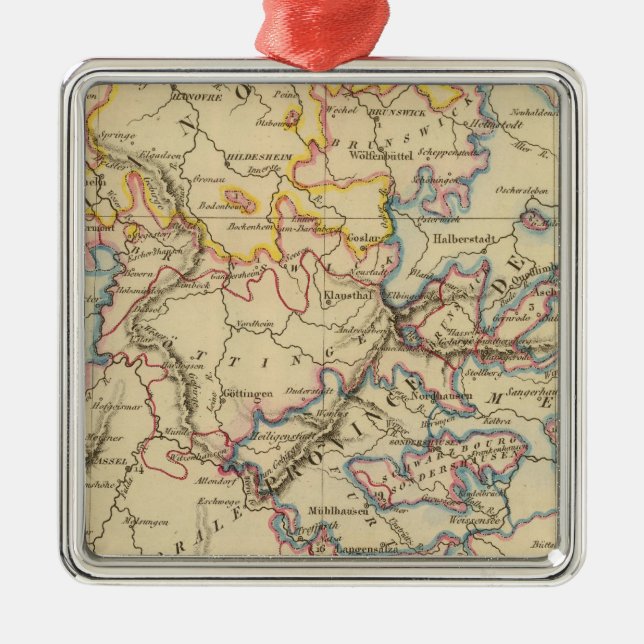 Mitteldeutschland Ornament Aus Metall (Vorne)