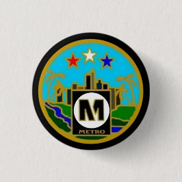 Mitteldichtungs-Los Angeles-Metro-Busse Button