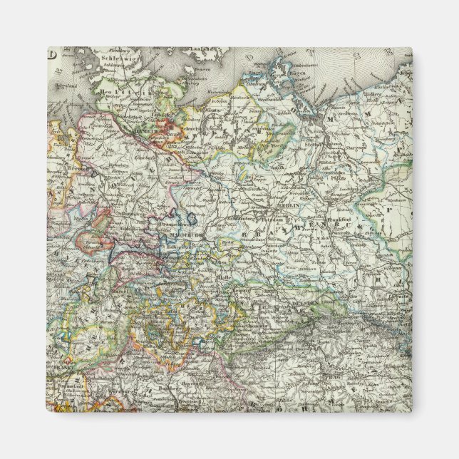 Mitteleuropa, Deutschland, Polen Magnet (Vorne)