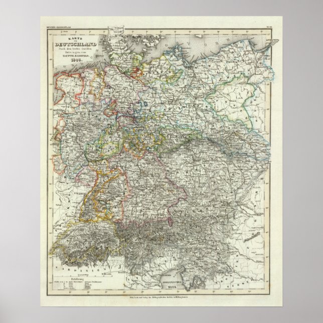 Mitteleuropa, Deutschland, Polen Poster (Vorne)