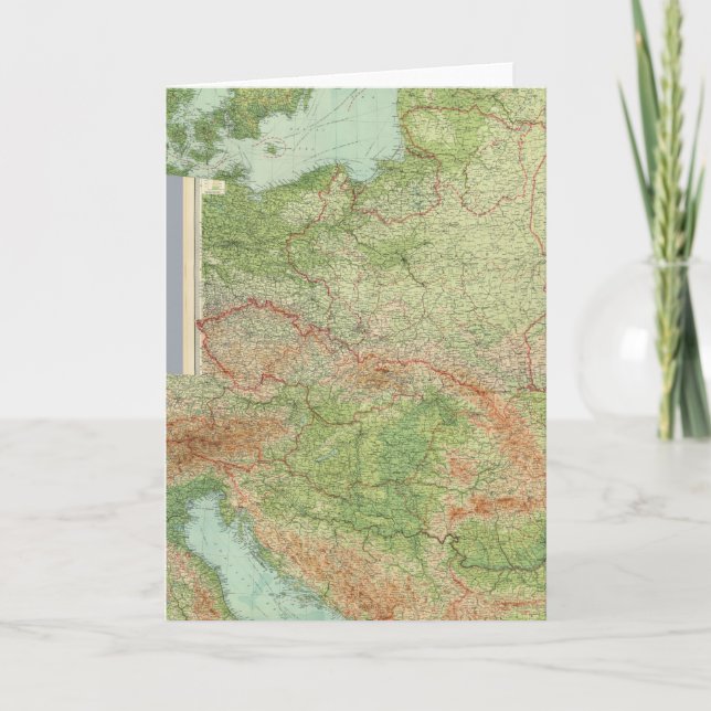 Mitteleuropa Feiertagskarte (Vorderseite)