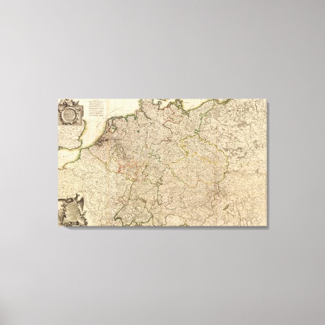 Mitteleuropa Leinwanddruck (Vorderseite)