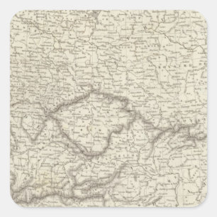 Mitteleuropa Quadratischer Aufkleber