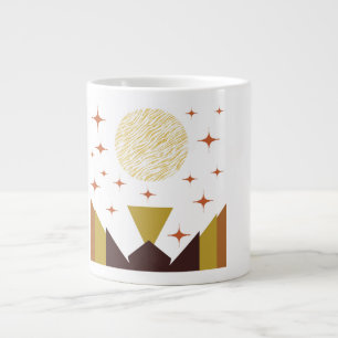 Mitteleuropäische geometrische Landschaft Jumbo-Tasse