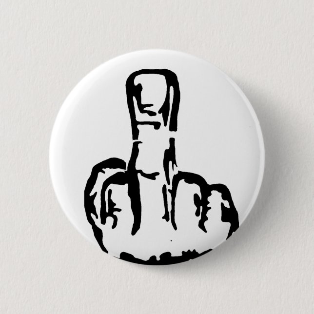 Mittelfinger Button (Vorderseite)
